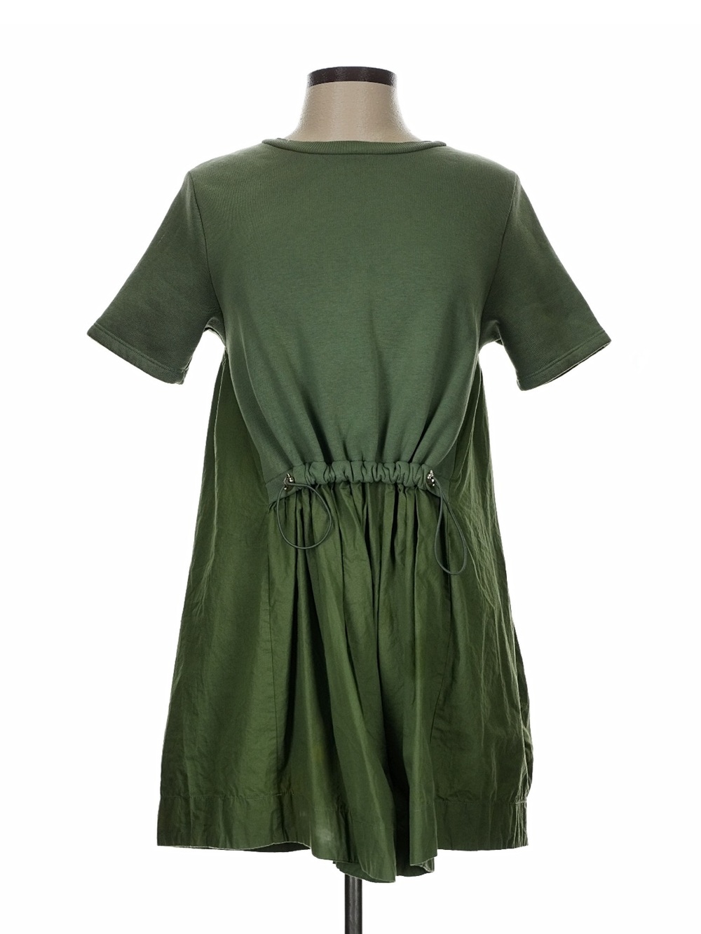 Pilcro Olive Green Drawstring Waist Dress
